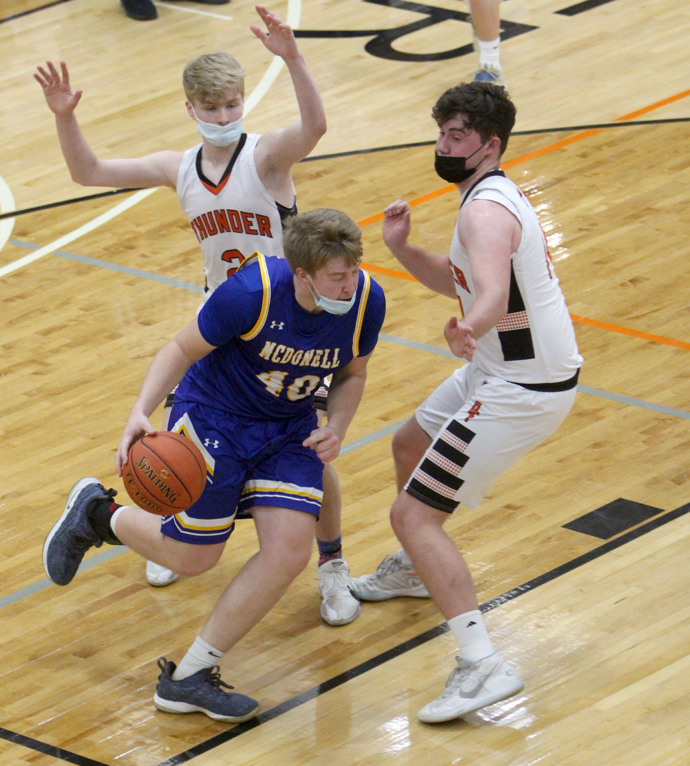 McDonell boys basketball at Osseo-Fairchild 1-11-21